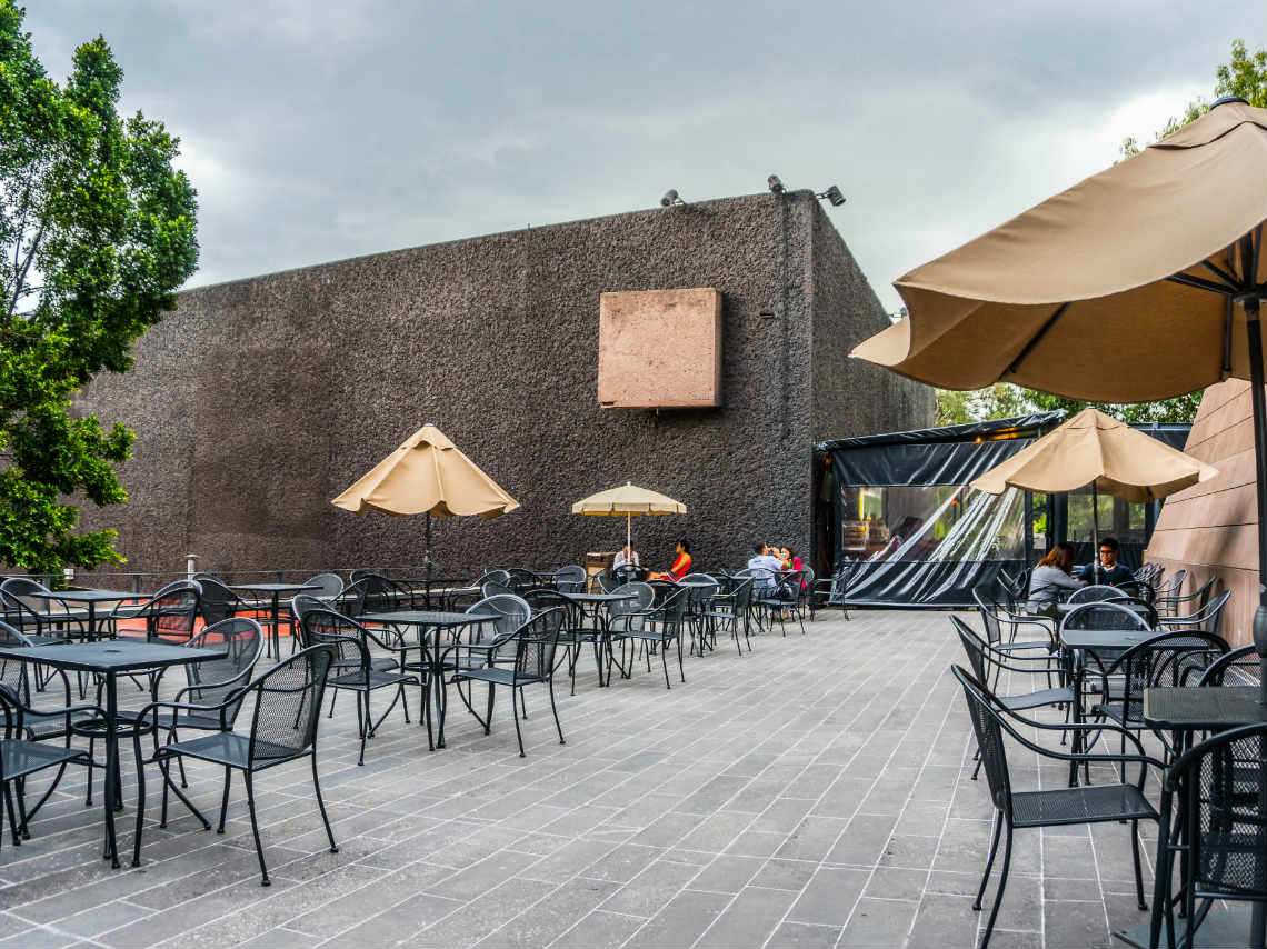 Terraza de la Cineteca: zona al aire libre