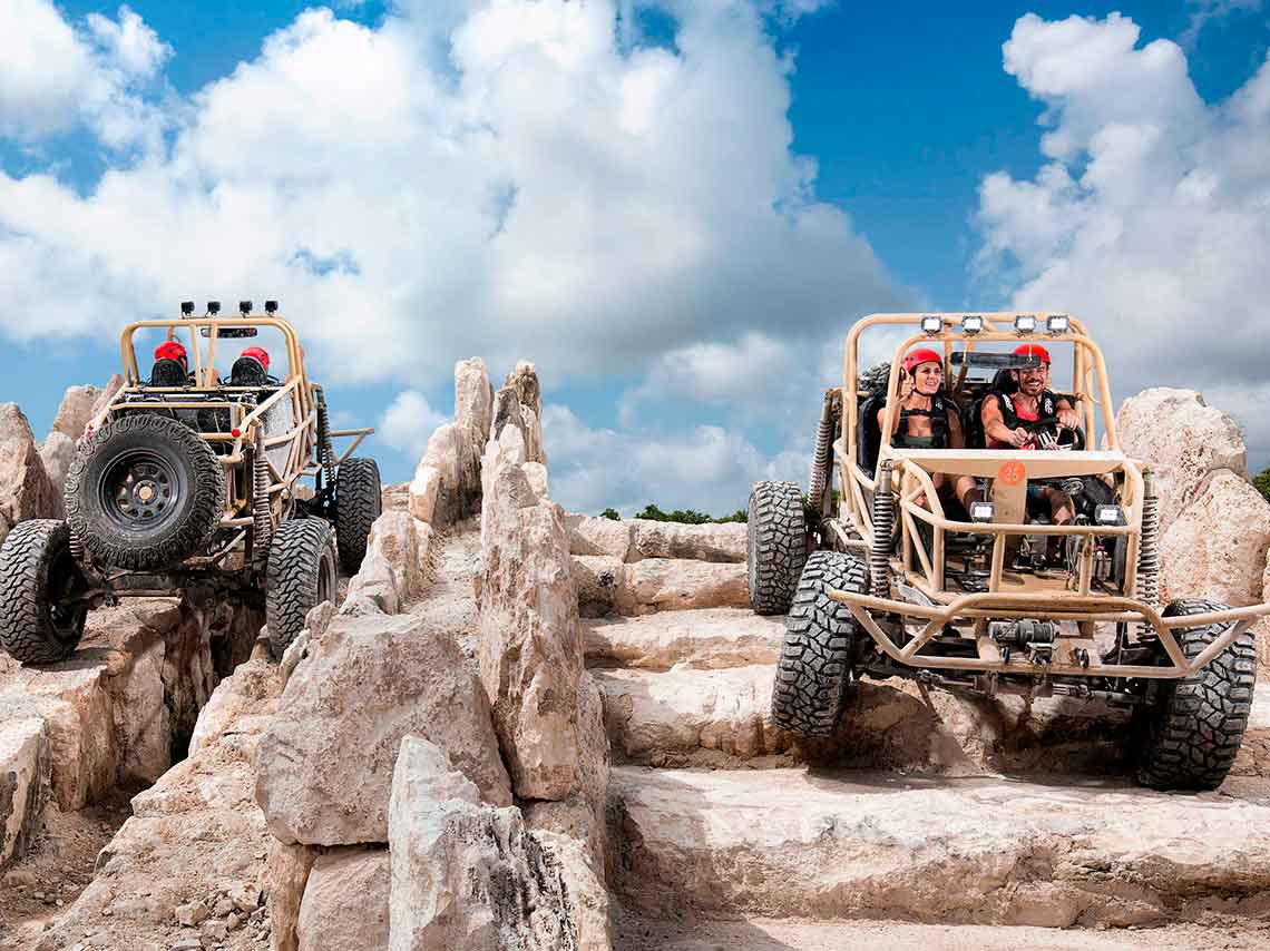 Xavage, el nuevo parque extremo de Xcaret vehiculo todo terreno