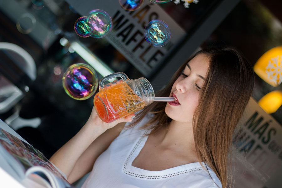 Explosiones de sabor en cada mordida ¡solo en Bubble Waffle!