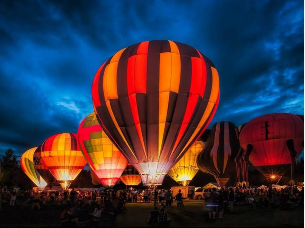 festival de globos aerostaticos 2018 vuelos iluminados