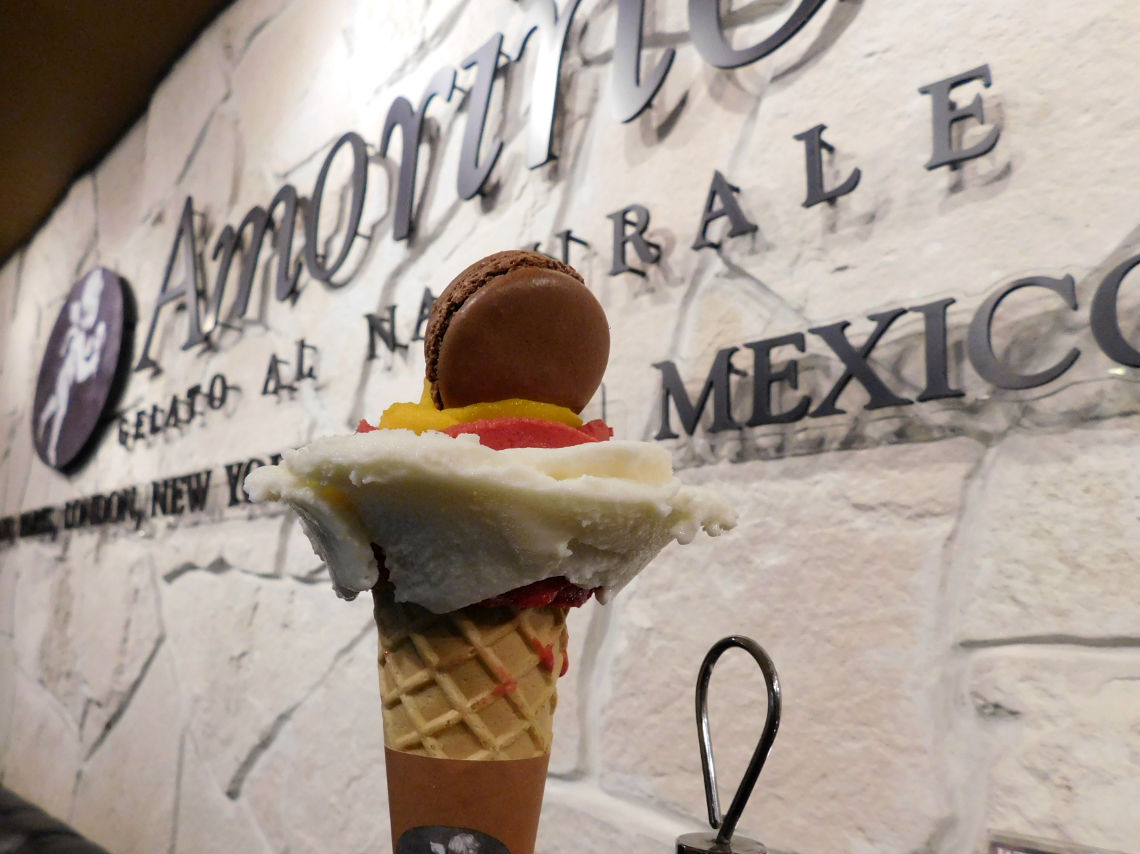 Amorino México, gelato artesanal con forma de flor en CDMX
