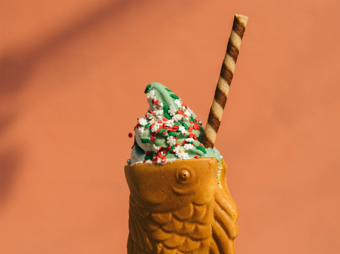 Bubba Taiyaki postre navideño