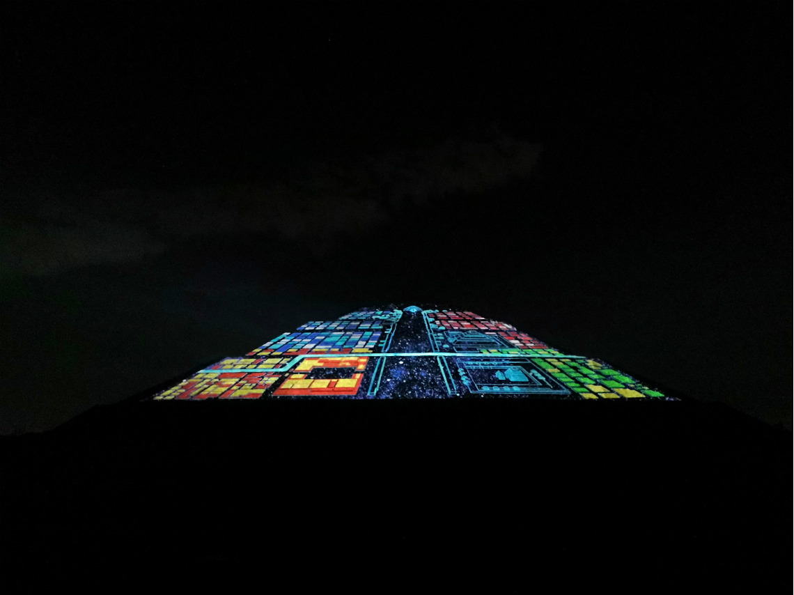 Experiencia nocturna en Teotihuacán 2018: ¡con video mapping!