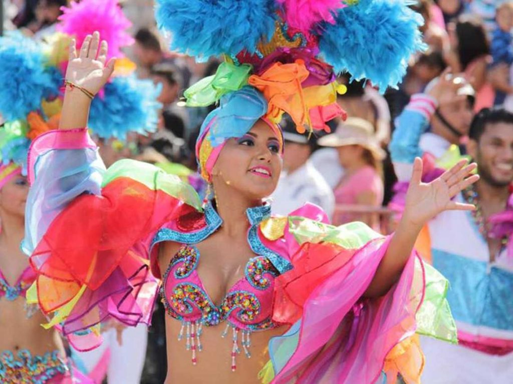 Carnaval de CDMX 2018 bailarinas
