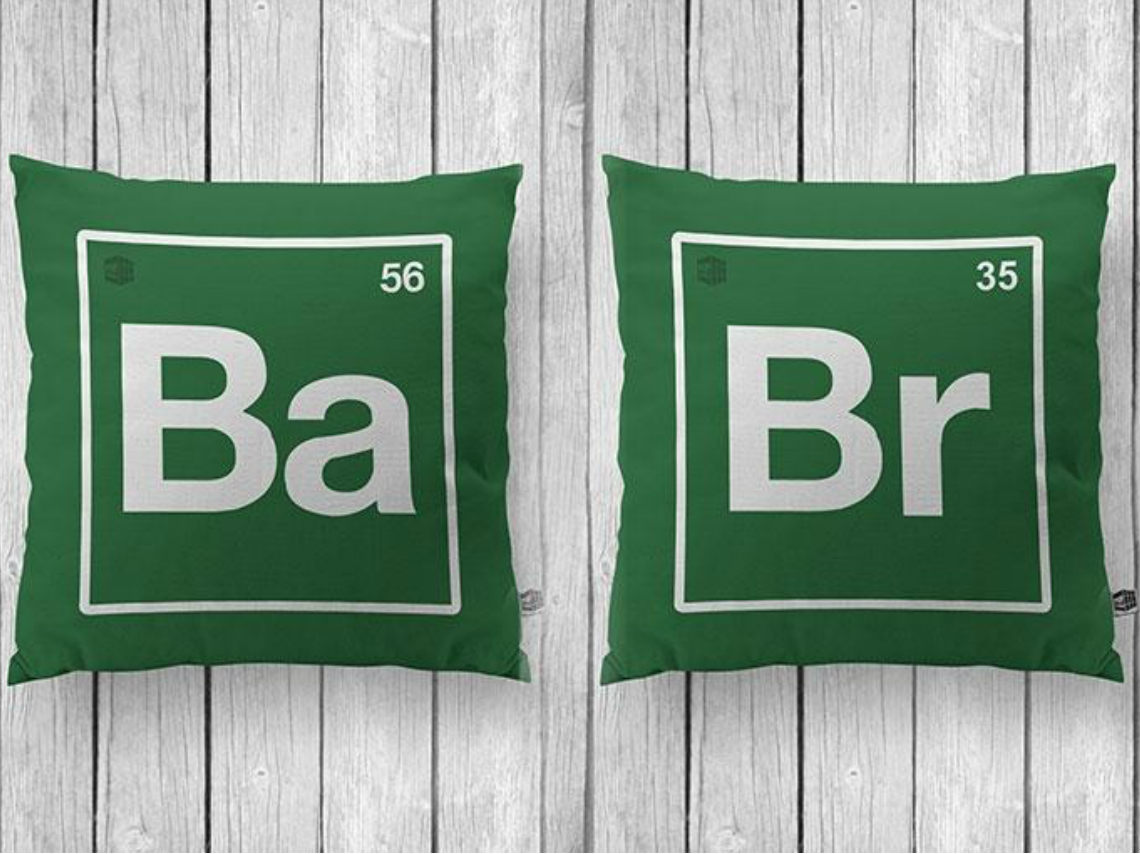 8 regalos para los amantes de las series de TV: Cojines Breaking Bad