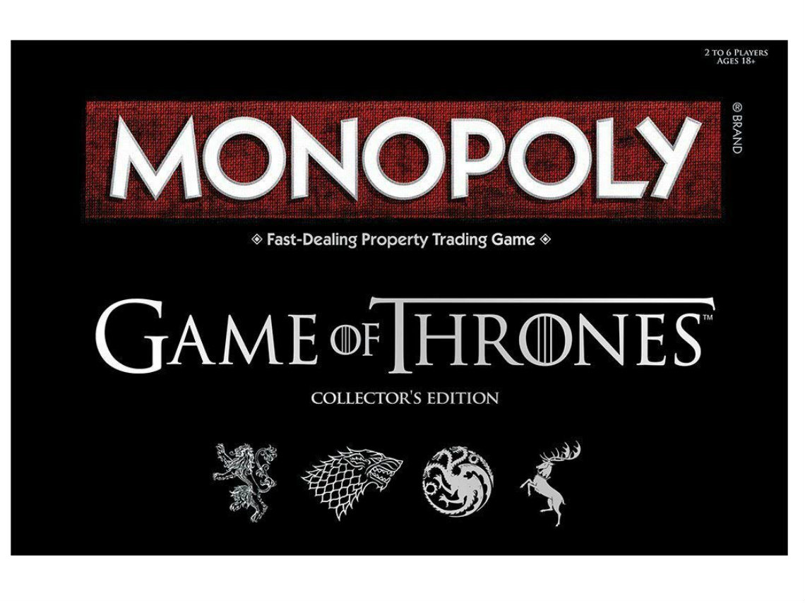 8 regalos para los amantes de las series de TV: Monopoly de Game of Thrones