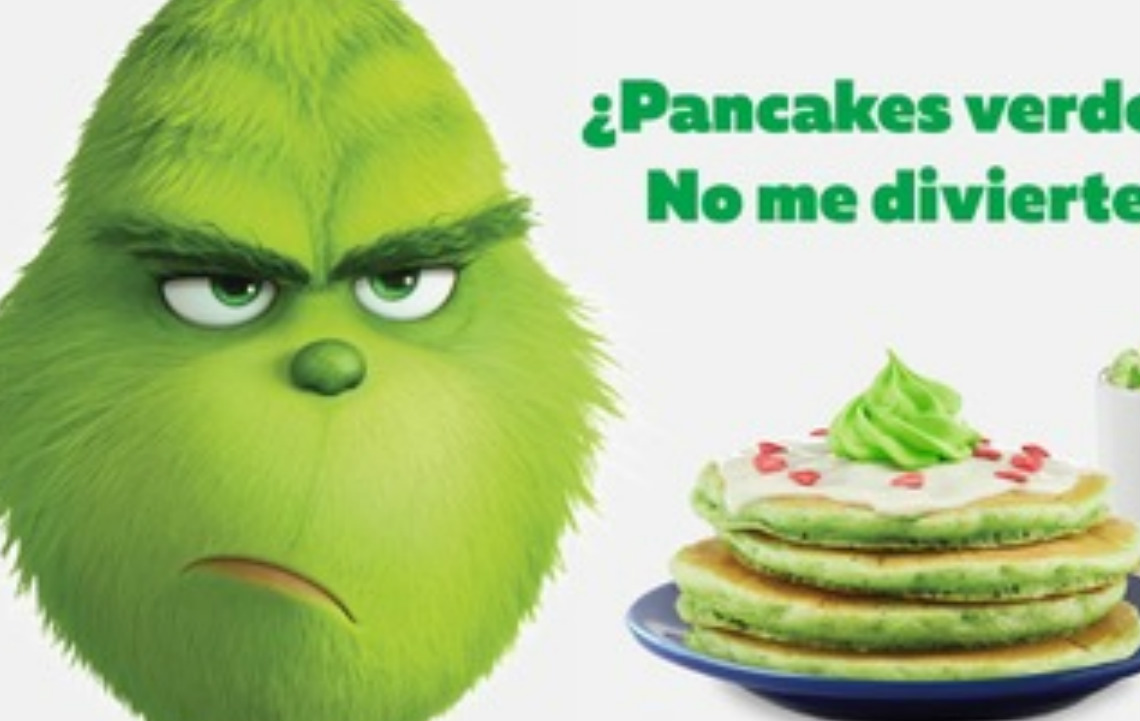 IHOP tiene pancakes verdes de El Grinch para Navidad.