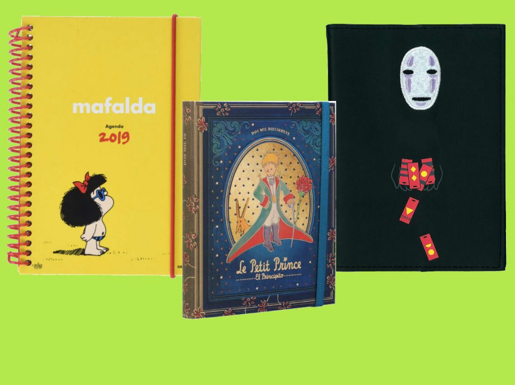 Agendas 2019: Mafalda. El Principito y Studio Ghibli