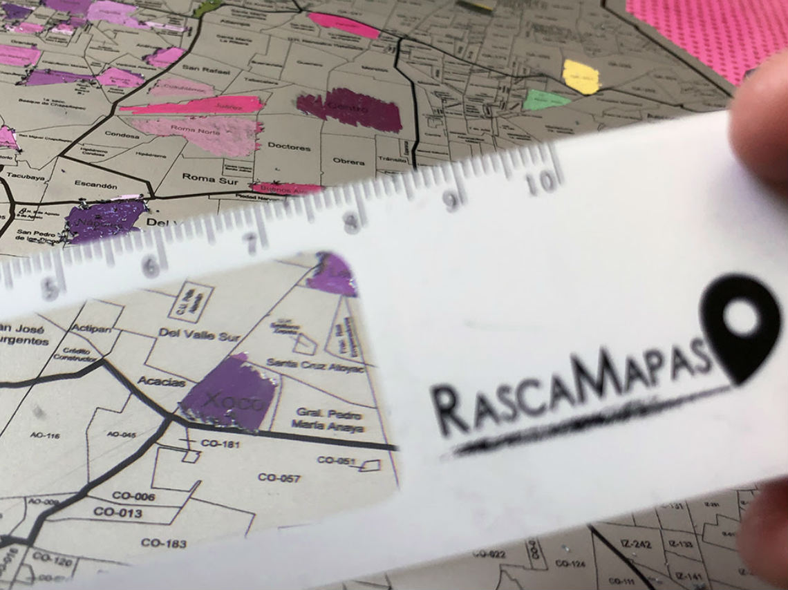 Conoce el primer mapa rascable de nuestra CDMX 1