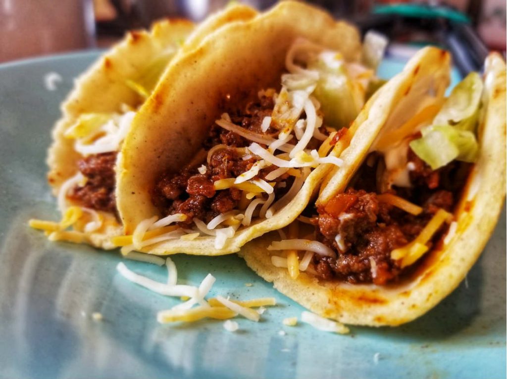 Rosca de tacos en CDMX longaniza