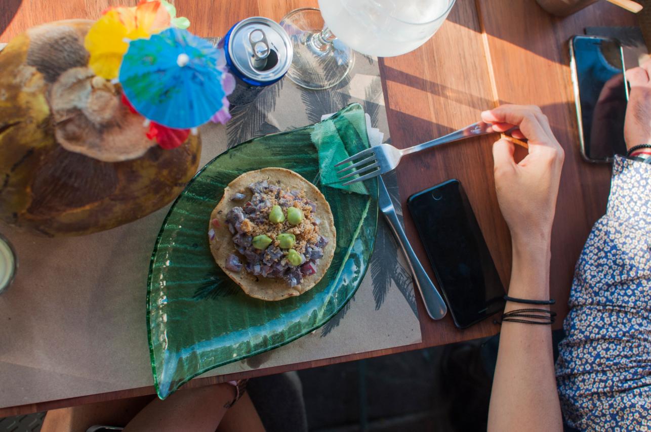 Tostada con habanero de Bellopuerto