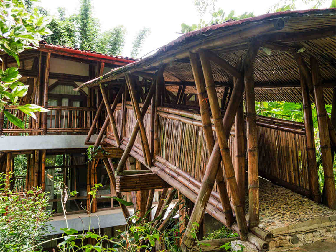 Cabañas de Bambu en Cuetzalan ecoturismo