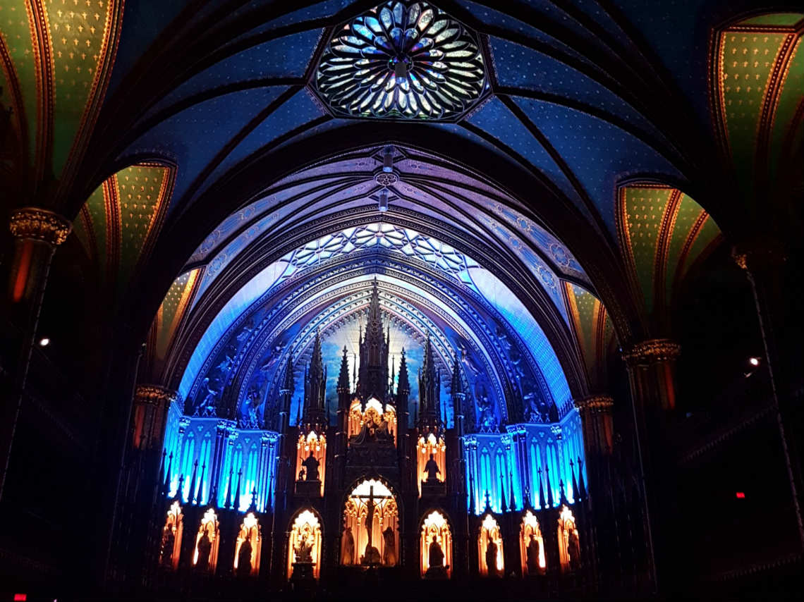 Aura, videomapping en la catedral de Notre Dame Montreal