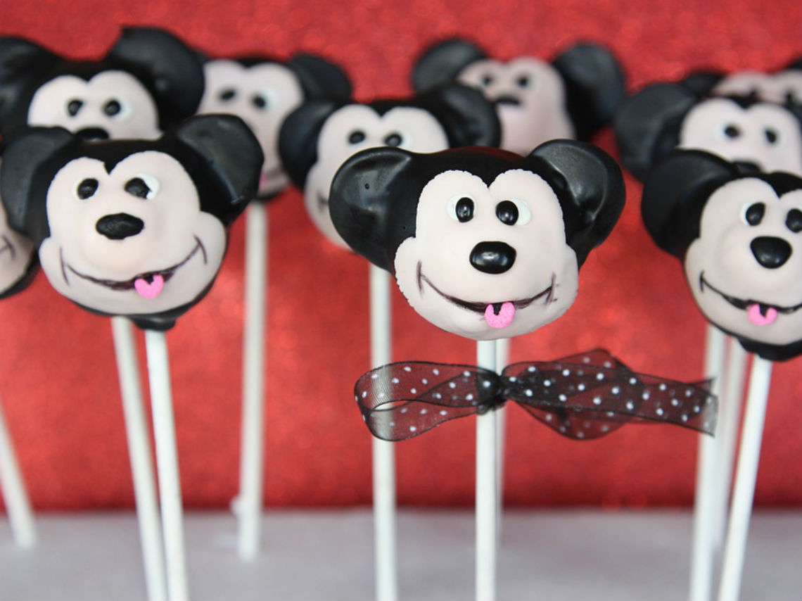 Exhibición por los 91 años de Mickey Mouse paletas del ratón