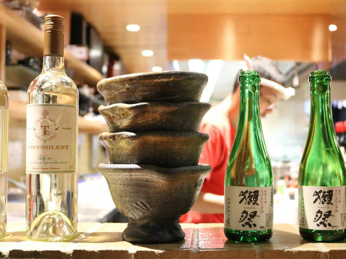 Festival de Sake y Sakura 2019 botellas de sake