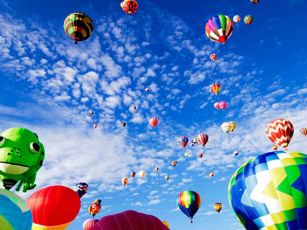 Festival del Globo, Luz y Color 2019 elevacion de globos