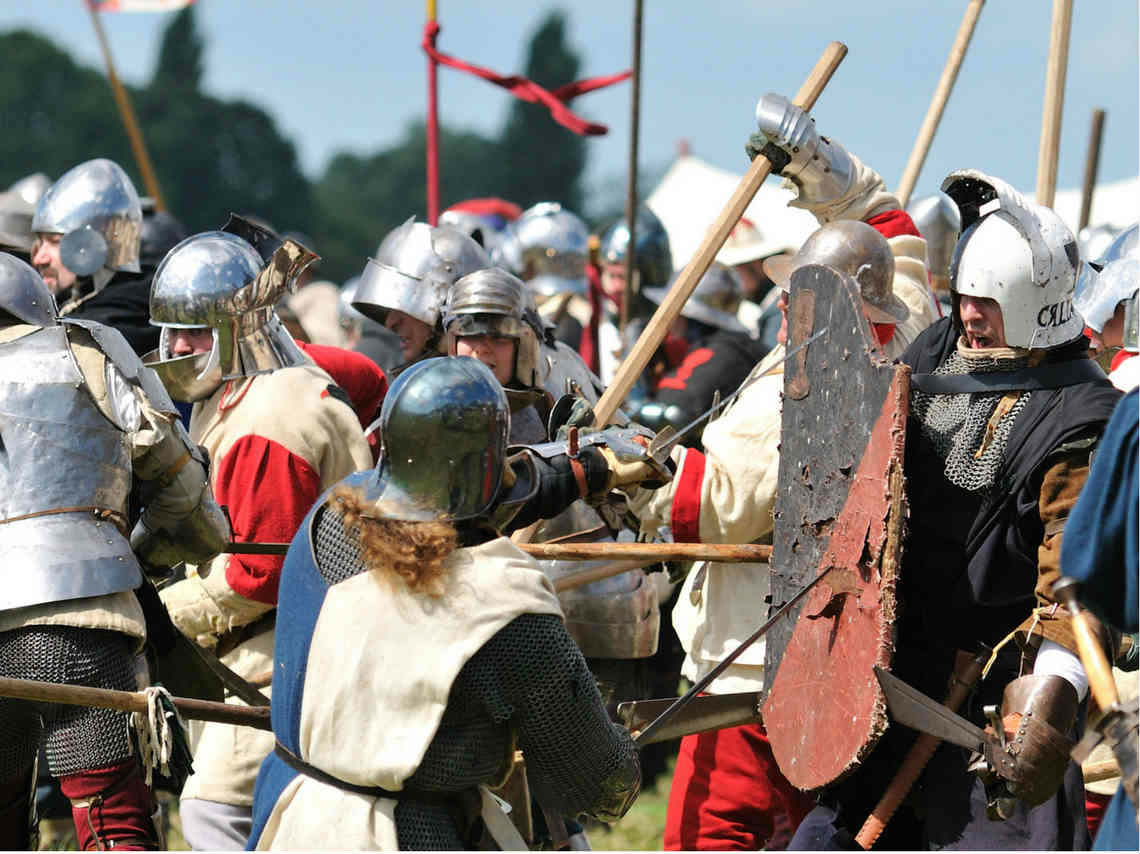 Festival Medieval de Hadas y Duendes combates en huasca