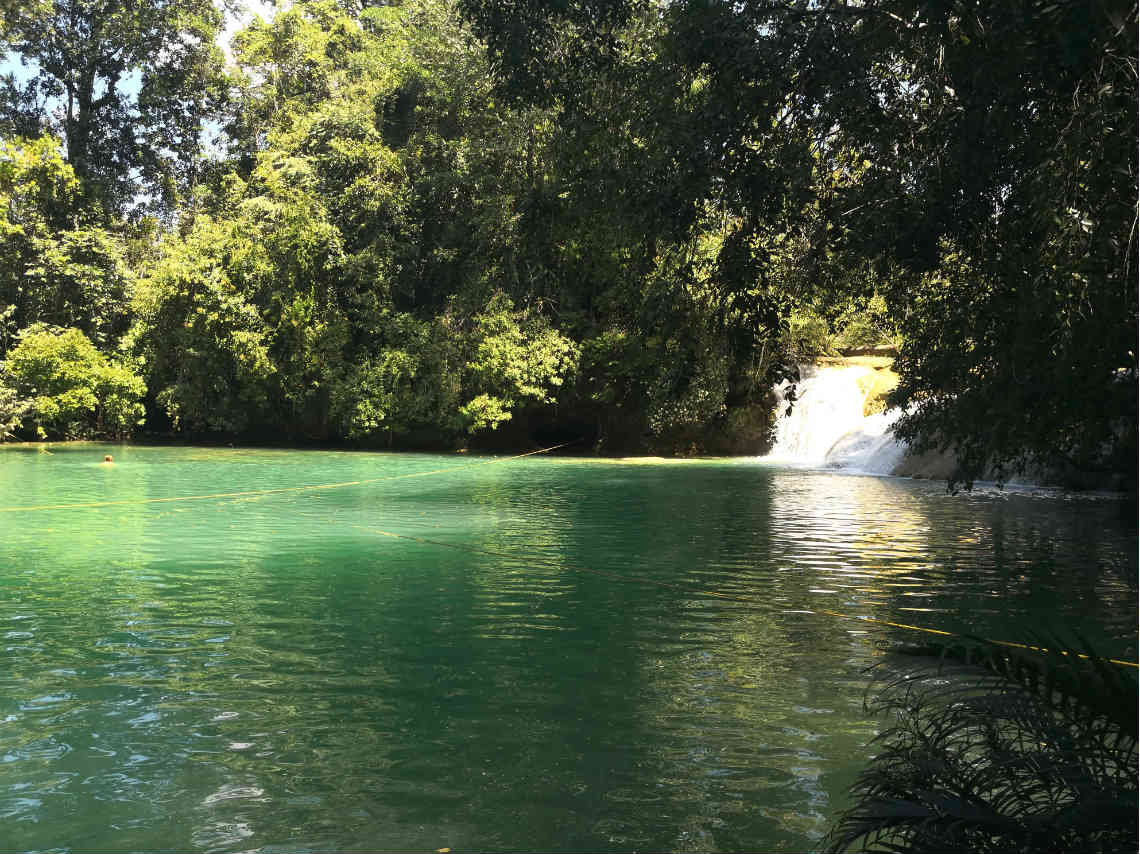 Viaja a Palenque agua cascadas roberto