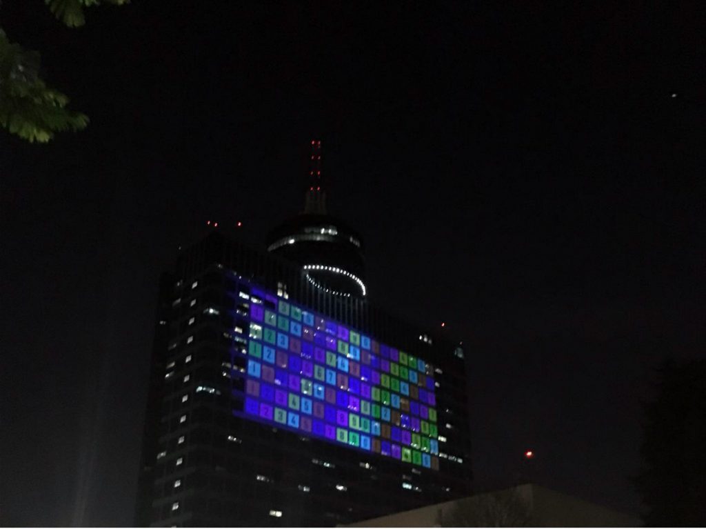 Video Mapping en el WTC Ciudad de México por su aniversario 25