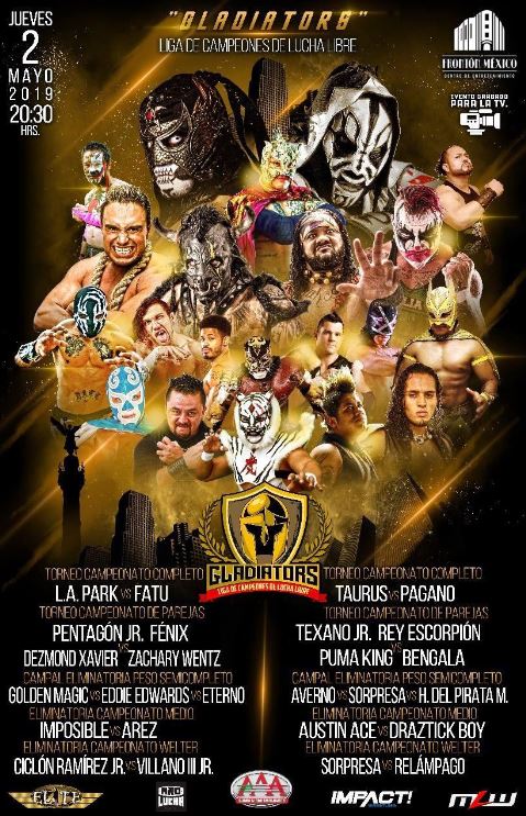 ¡Gladiators: Liga de Campeones de Lucha Libre llega a la CDMX! 0