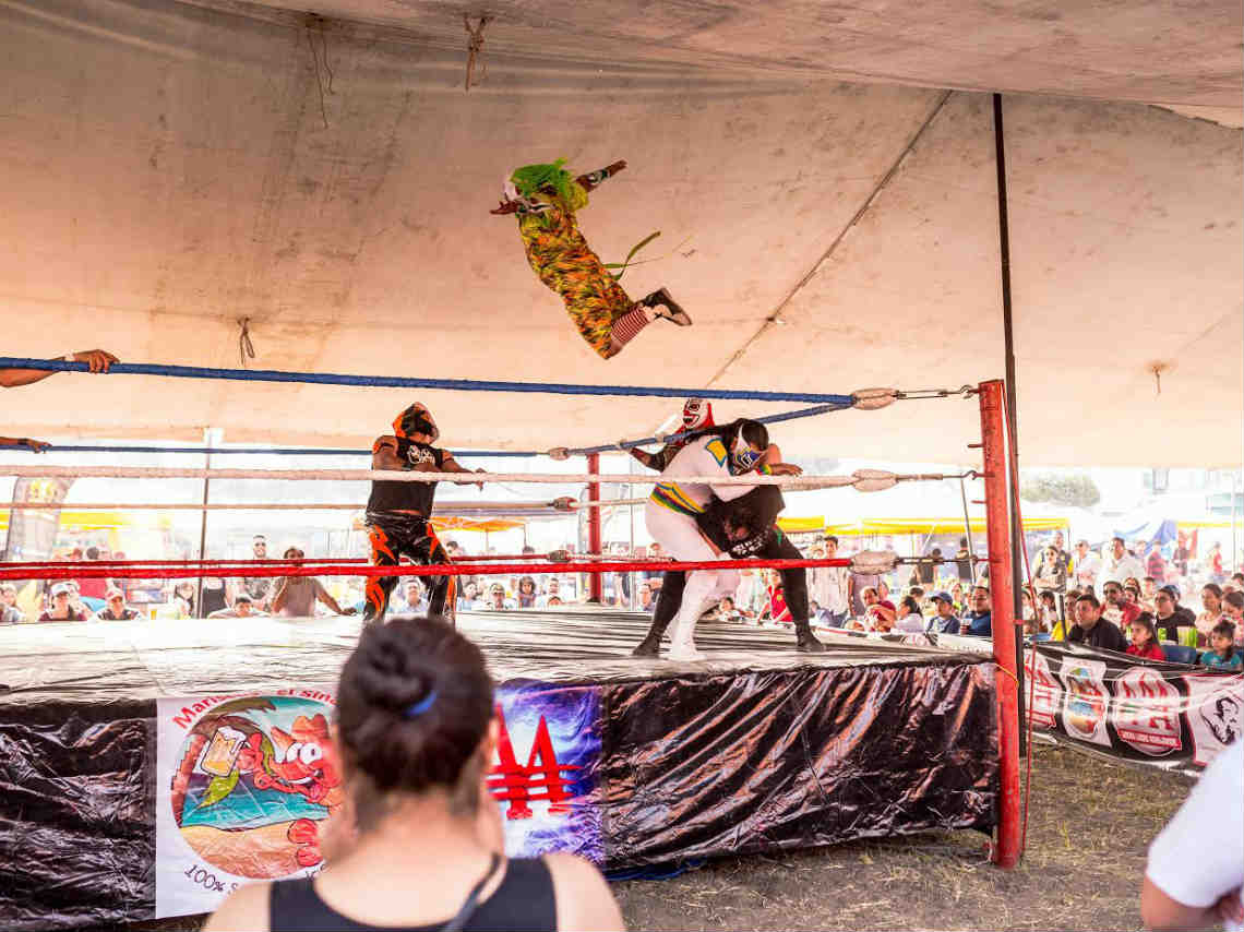 Encuentro Nacional de Parrilleros en CDMX funciones de lucha libre