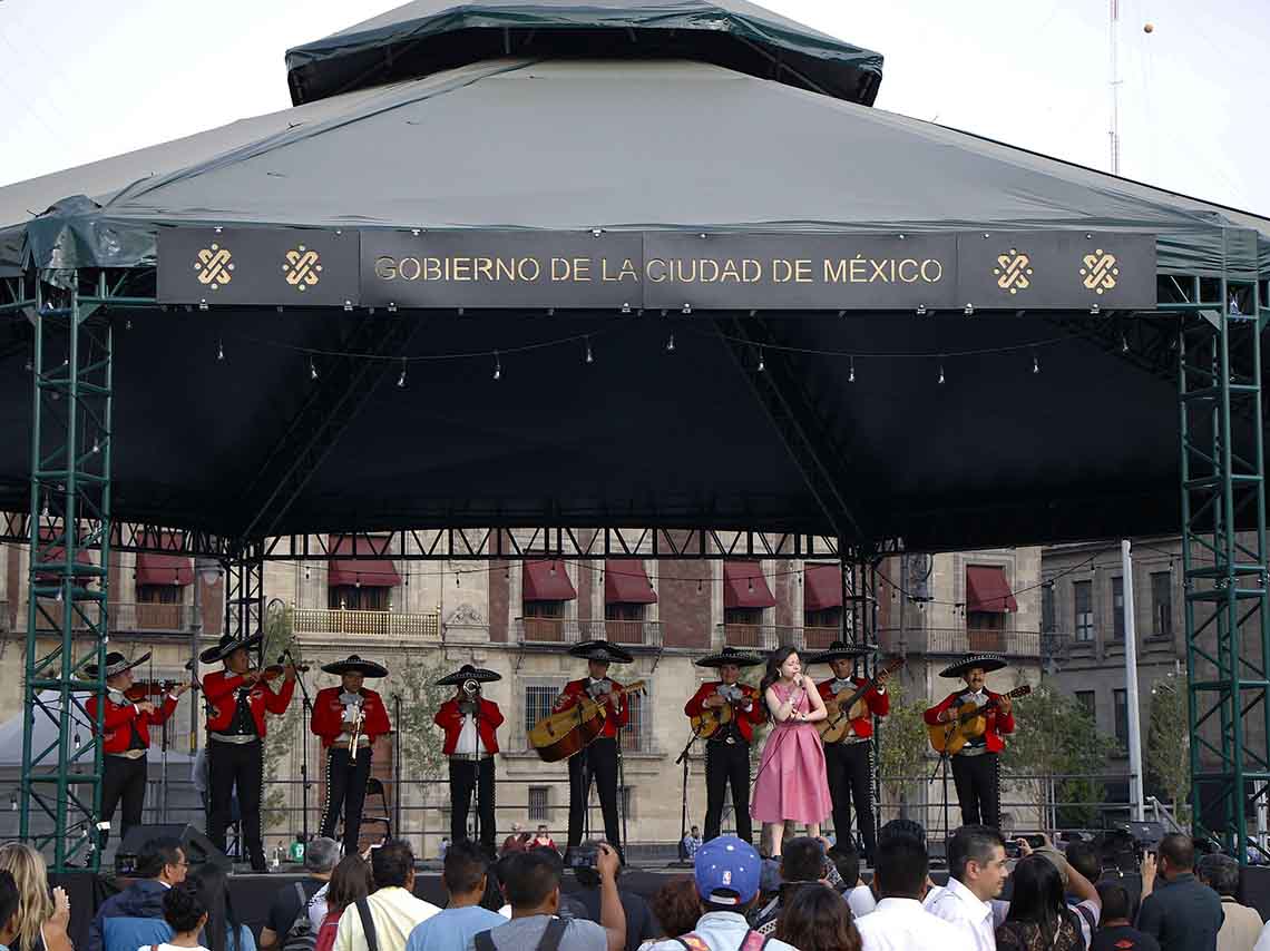 karaoke en el Zócalo