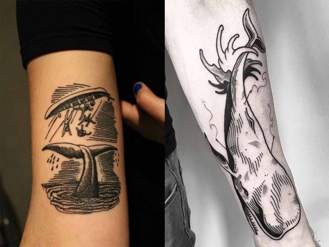 Tatuaje de Moby Dick