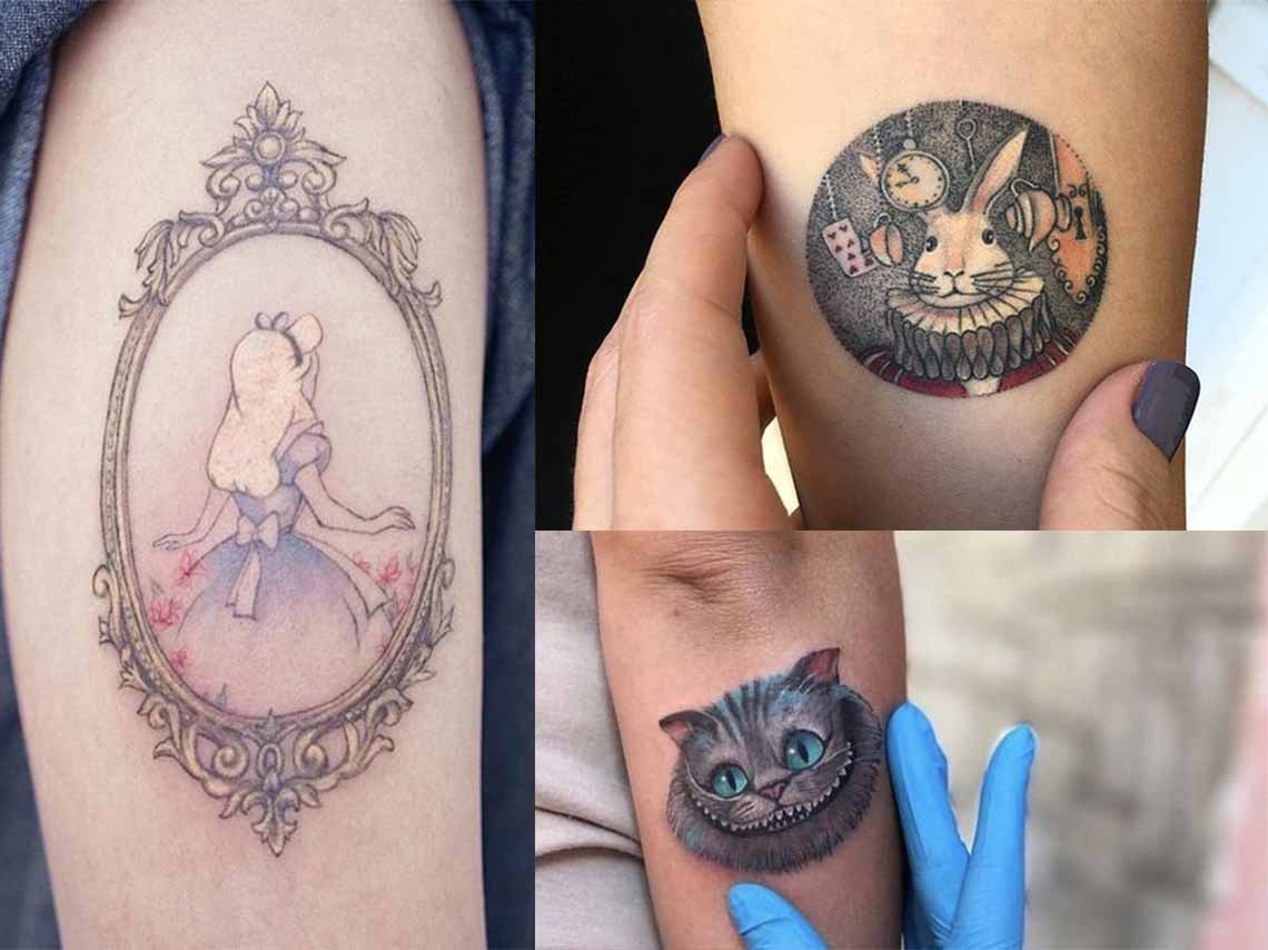 Tatuajes de Alicia en el país de las maravillas