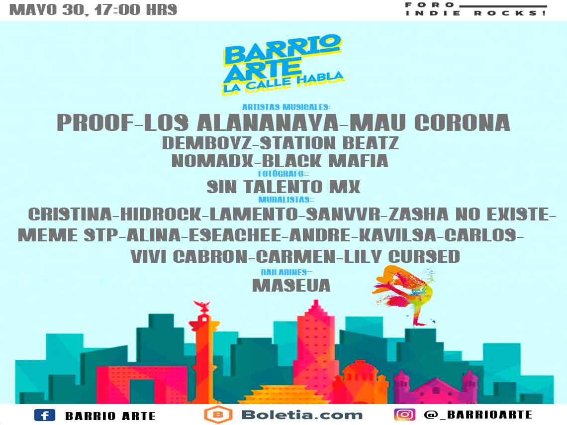 Festival de arte urbano: “Barrio Arte, La calle habla” en CDMX 0