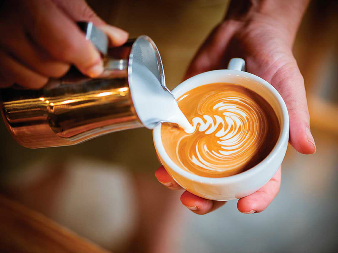 Festival del Café en el Zócalo taza de capuccino