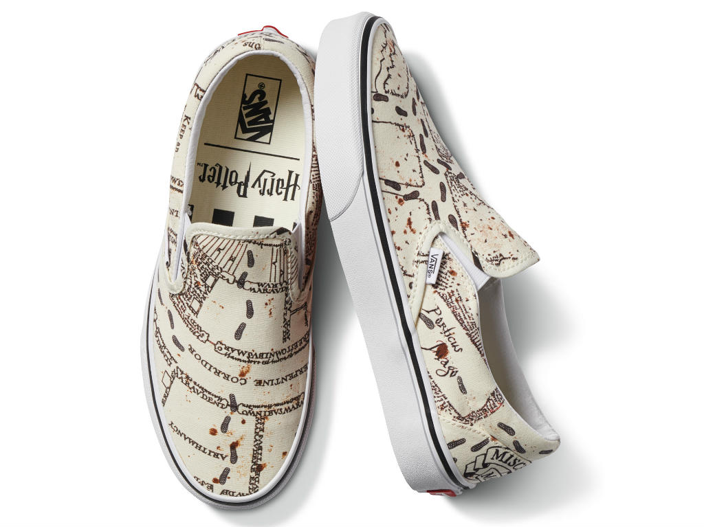 Vans tenis de Harry Potter: mapa del meriodador