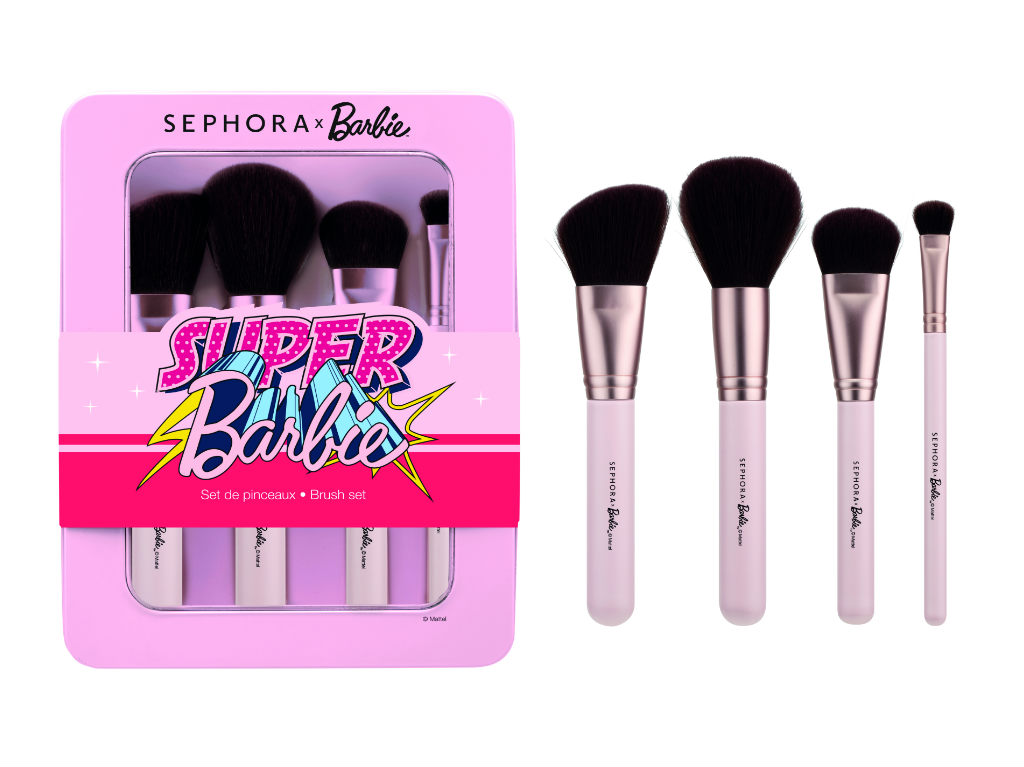 Conoce la colección de maquillaje de Barbie en Sephora: brochas