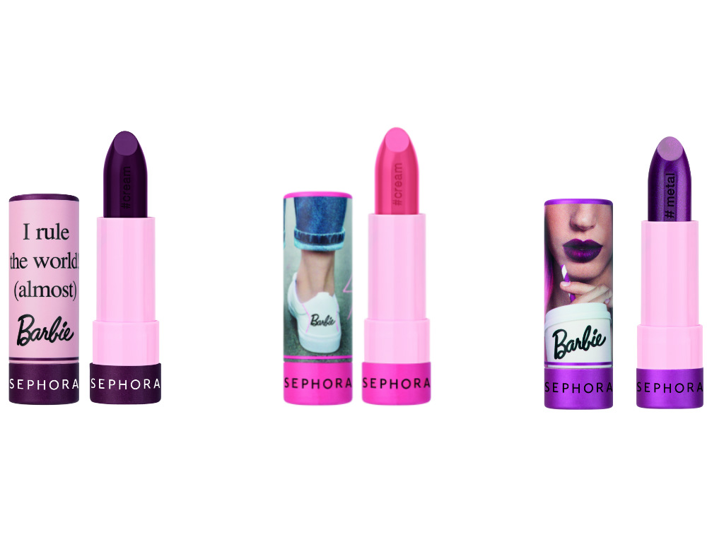 Conoce la colección de maquillaje de Barbie en Sephora: labiales