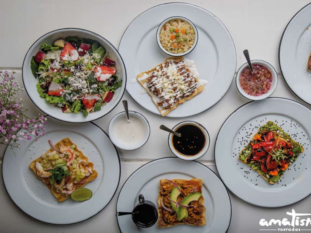 Restaurantes para extranjeros en Coyoacán: Tostadas Amatista.