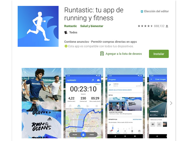 La app Runtastic te lleva a Run For The Oceans