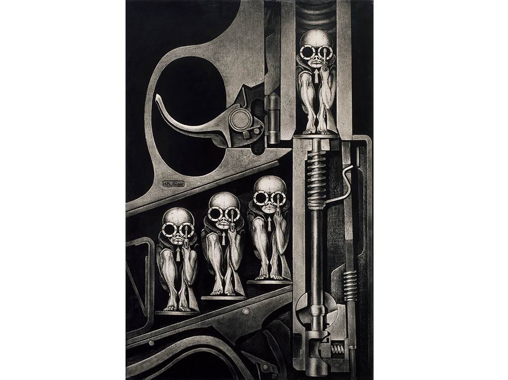 Solo con la noche: exposición de H.R. Giger por primera vez en México