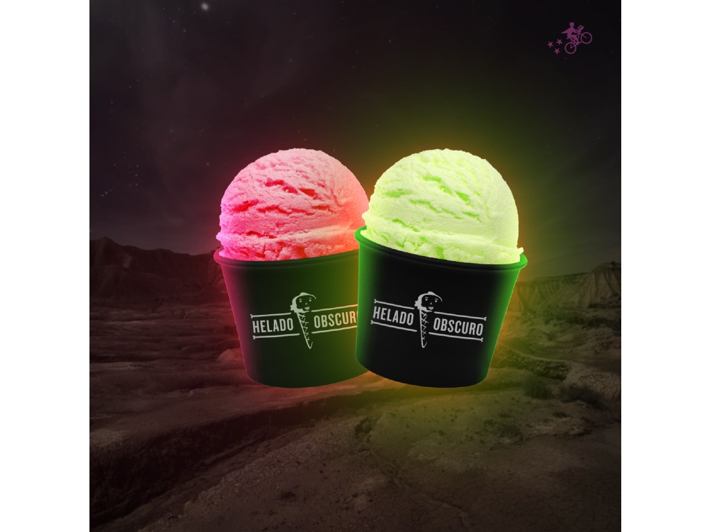 helado obscuro nieve de galaxia