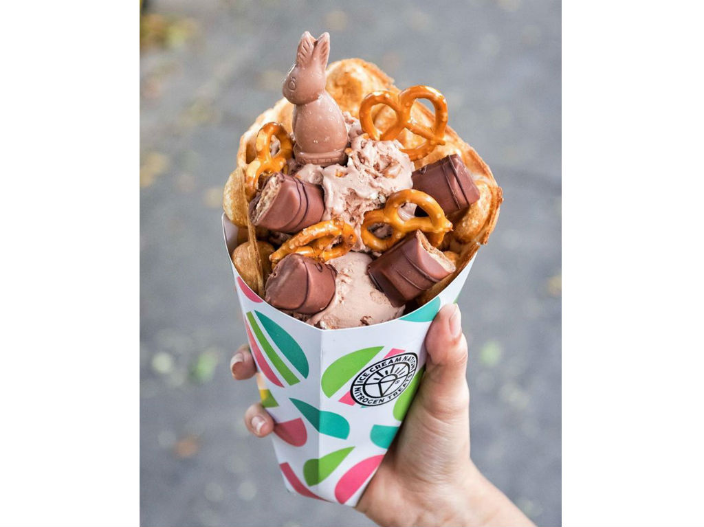 Helados con conos exóticos en CDMX ¡en forma de pez y waffle! 5