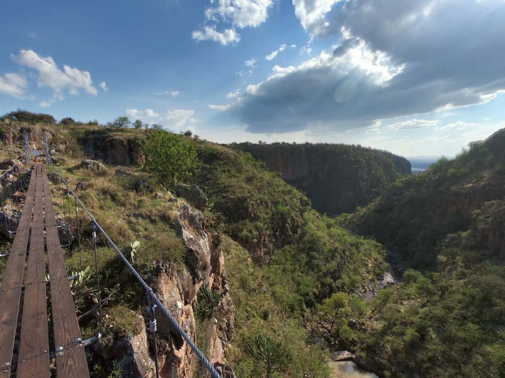 Puente colgante en Guanajuato