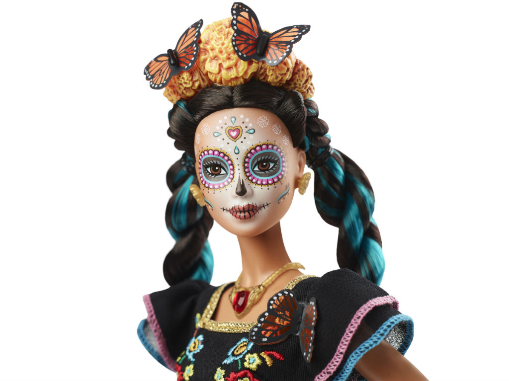 Barbie Catrina maquillaje