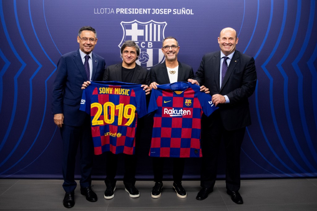 FC Barcelona y Sony Music celebran alianza estratégica