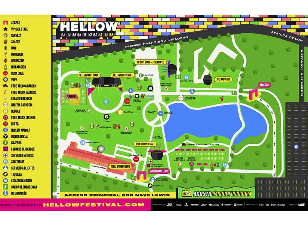 Guía de supervivencia para el Hellow Festival 2019: mapa