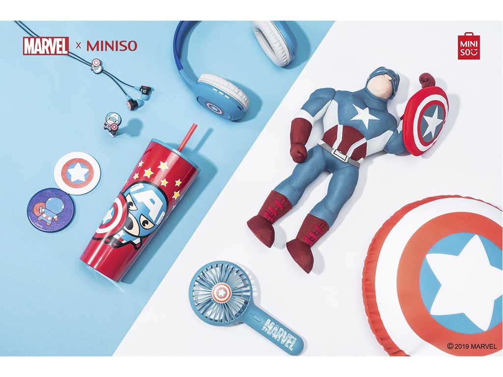 Superhéroes de Marvel en Miniso: Capitán América