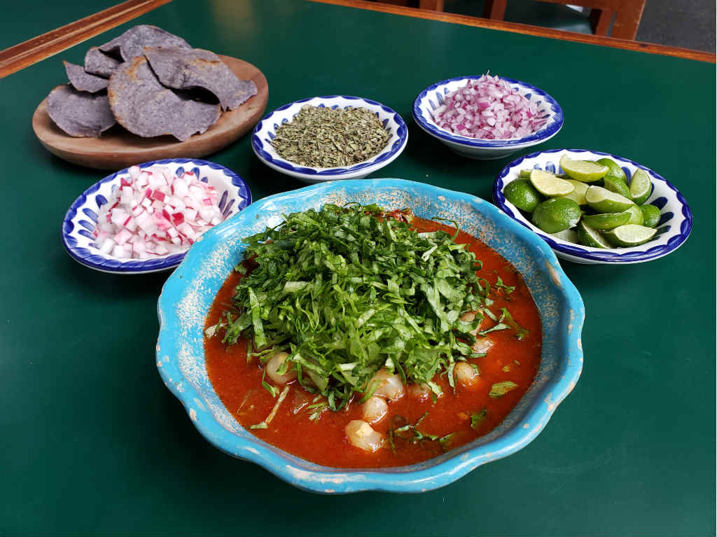 menú para el 15 de septiembre 2019 pozole