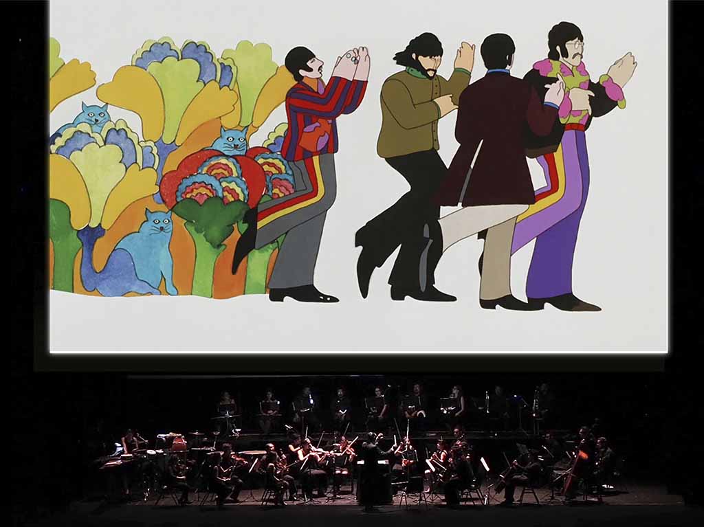 Mira Yellow Submarine la película musicalizada en vivo