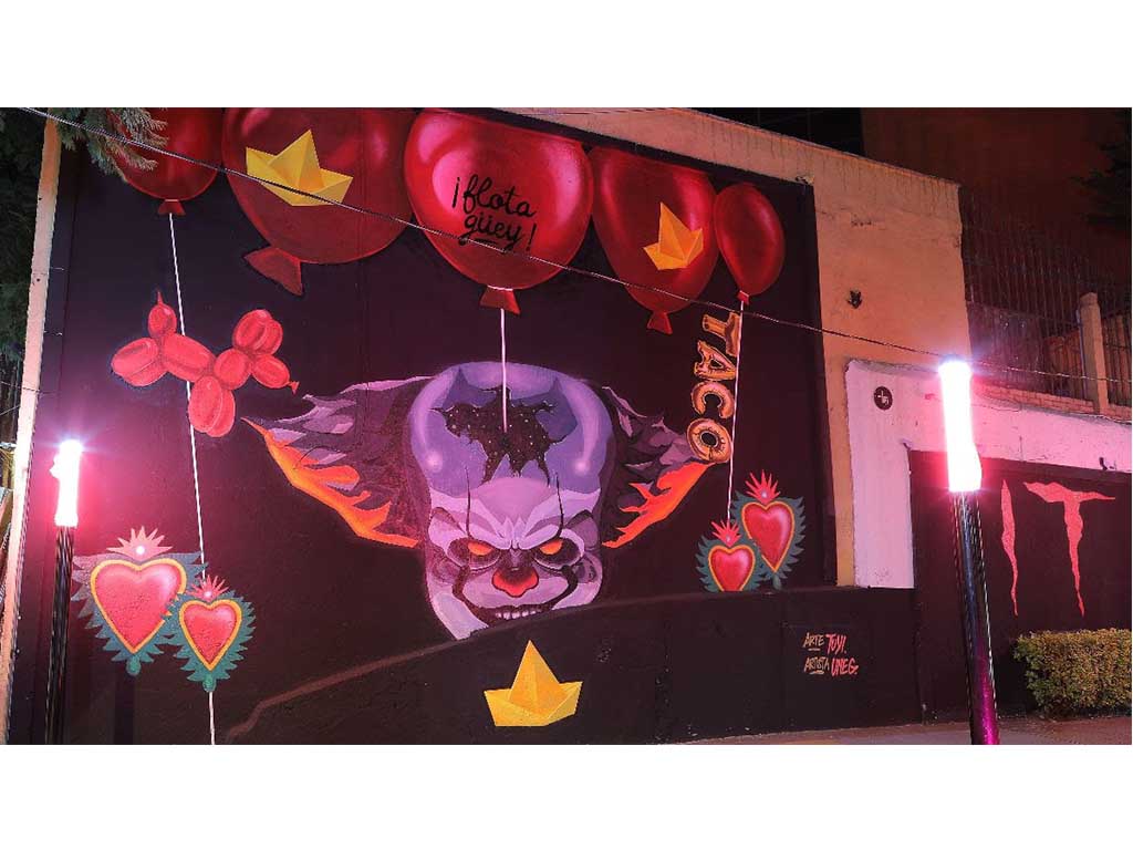 Visita el mural de IT: Capítulo 2 en el Bosque de Chapultepec