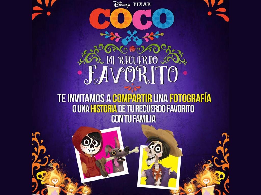 Participa en el concurso que la película de Coco trae para Día de Muertos