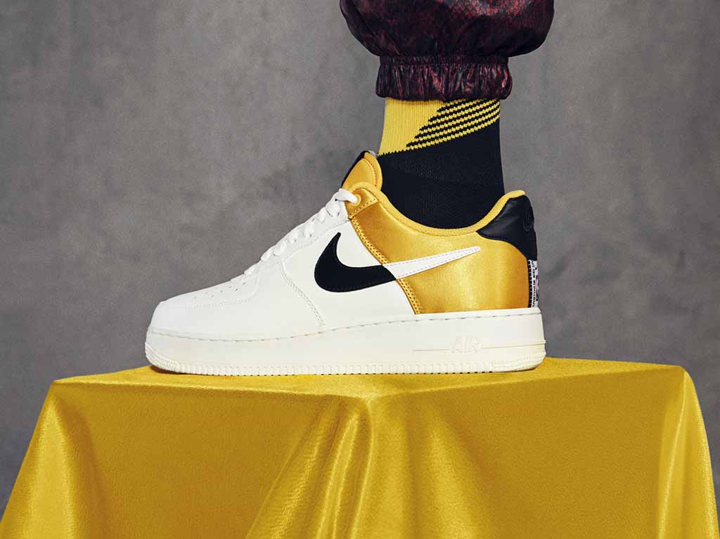 nike af1 nba amarillo