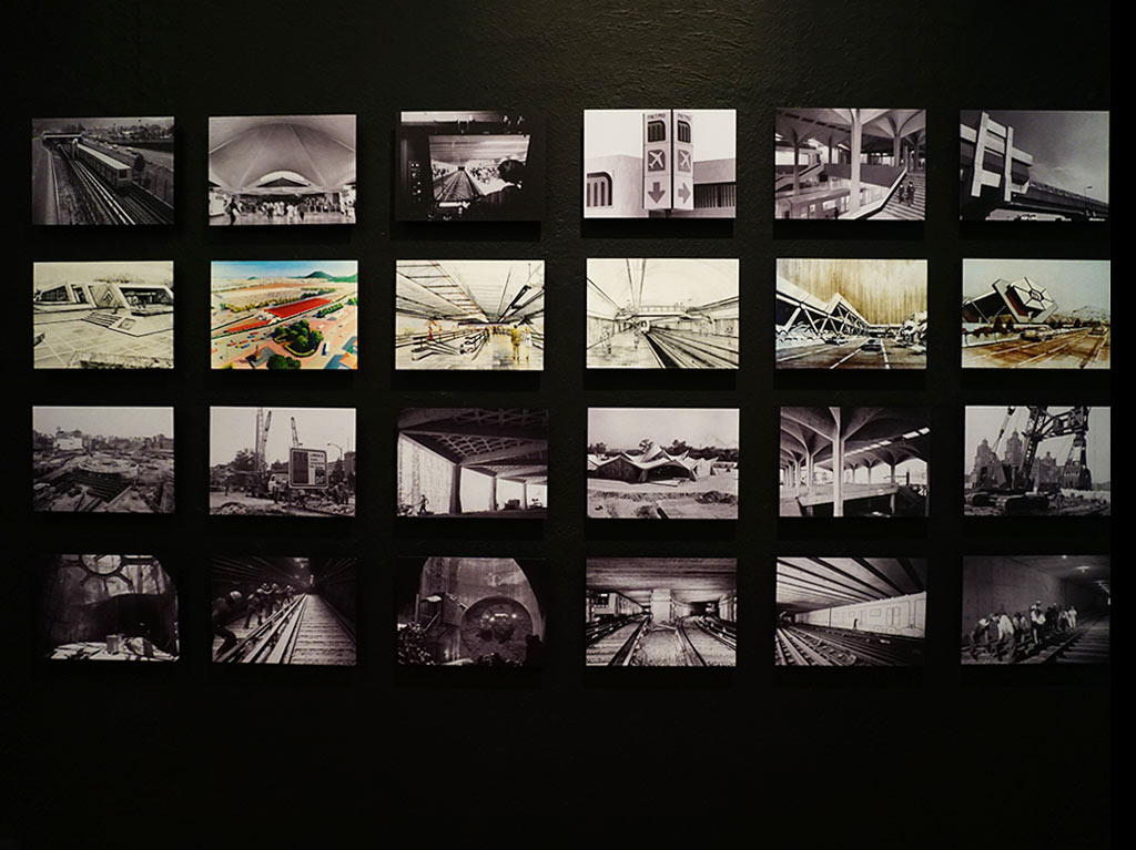 Muestra fotográfica del Metro en Exposición Ingeniería & Arquitectura. 70 años a través del arte