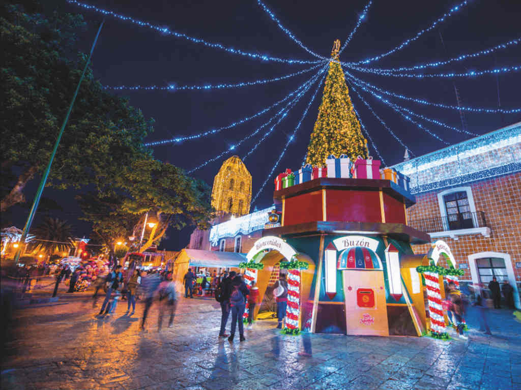 Villa Iluminada de Atlixco buzón para Santa